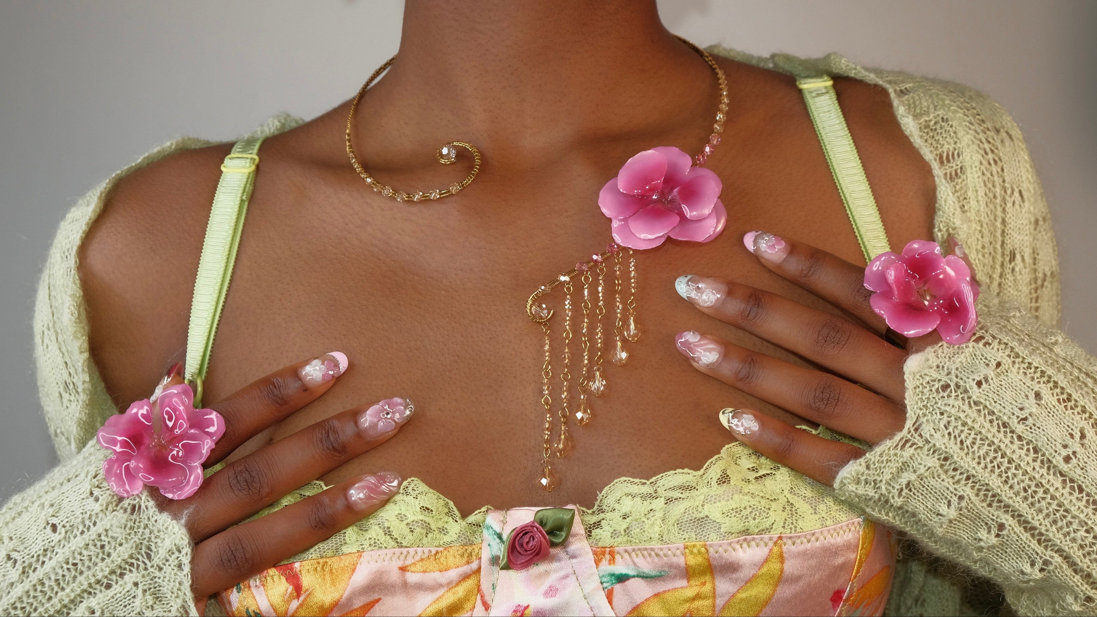 Flower Beaded Collars