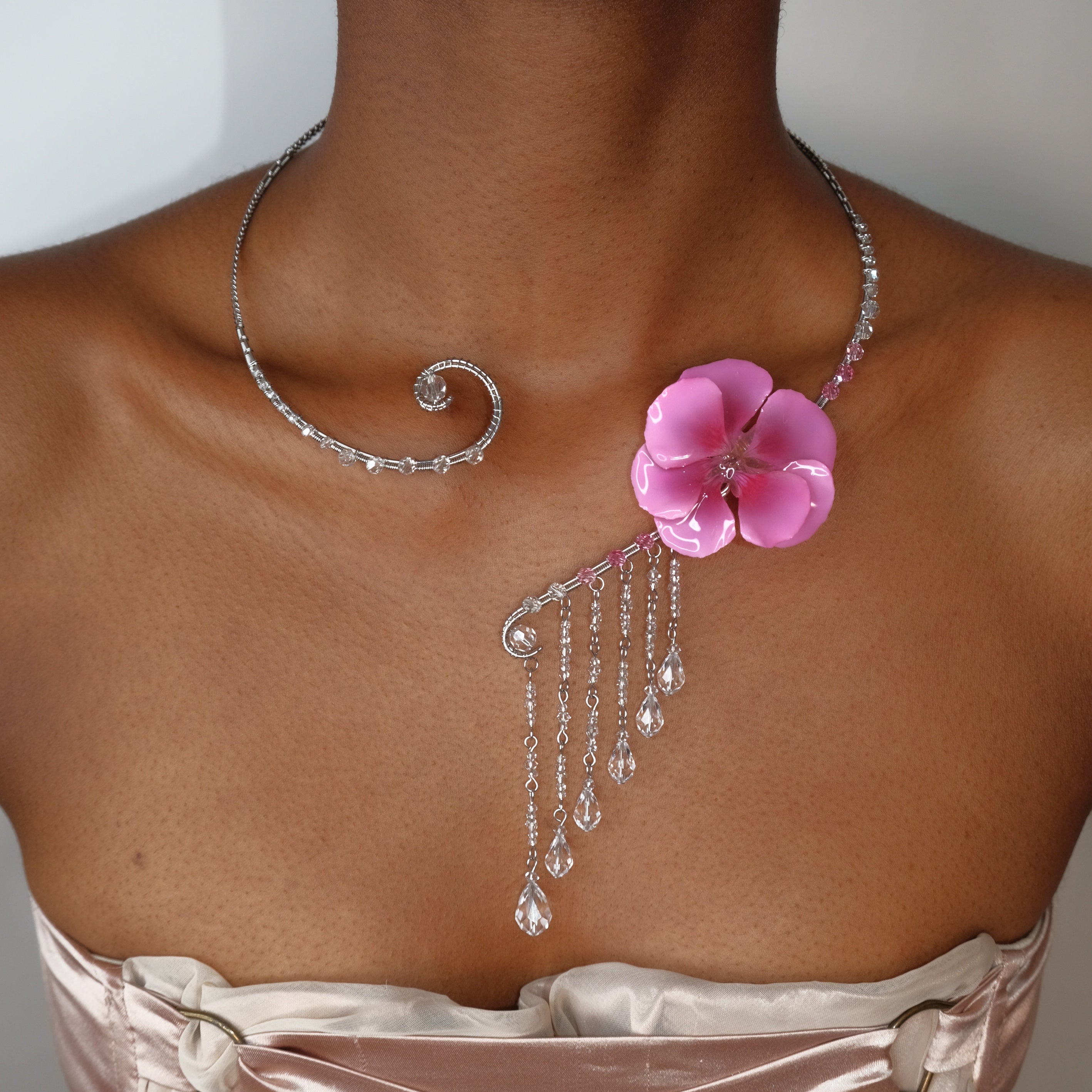 Crystalline Waterfall Collar
