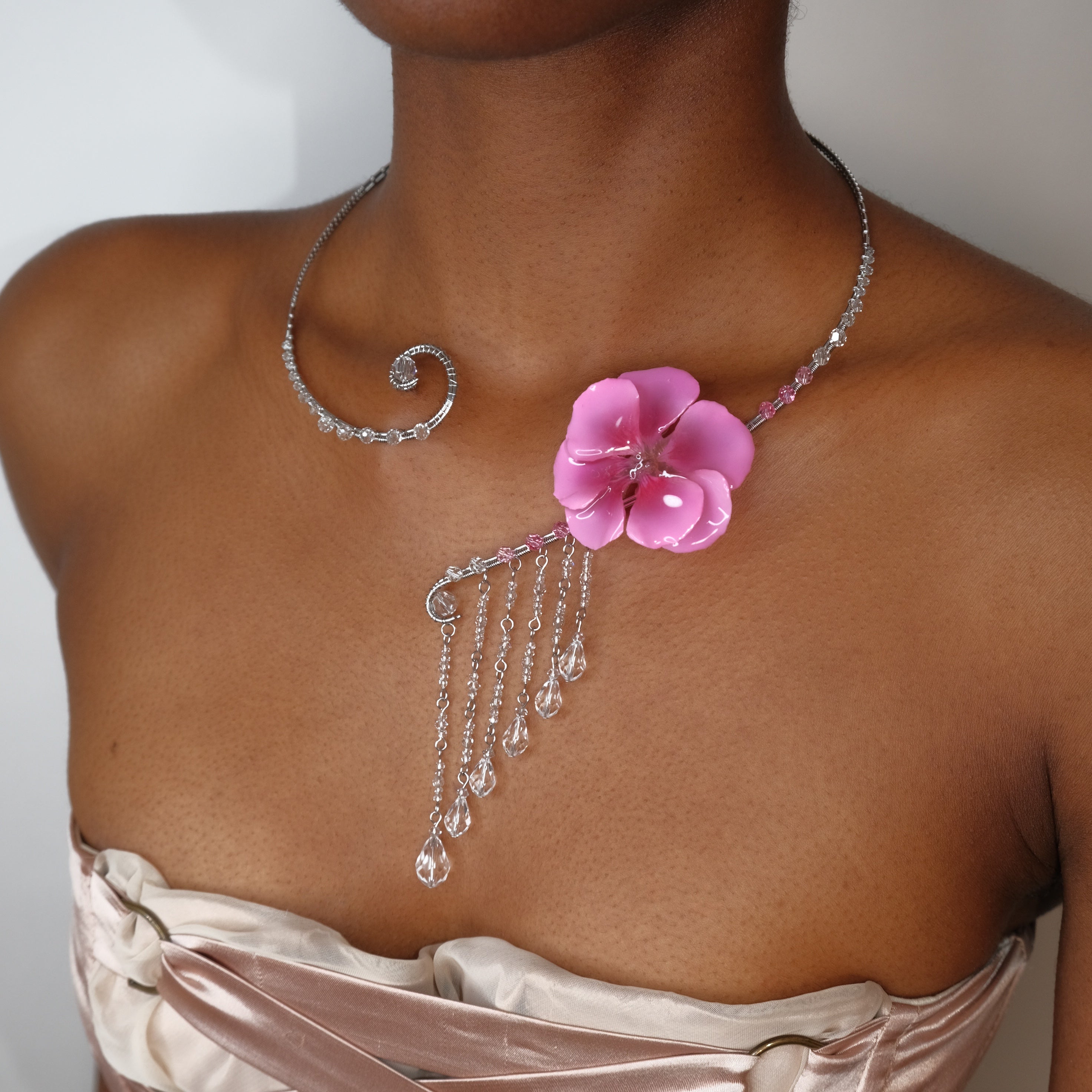 Crystalline Waterfall Collar