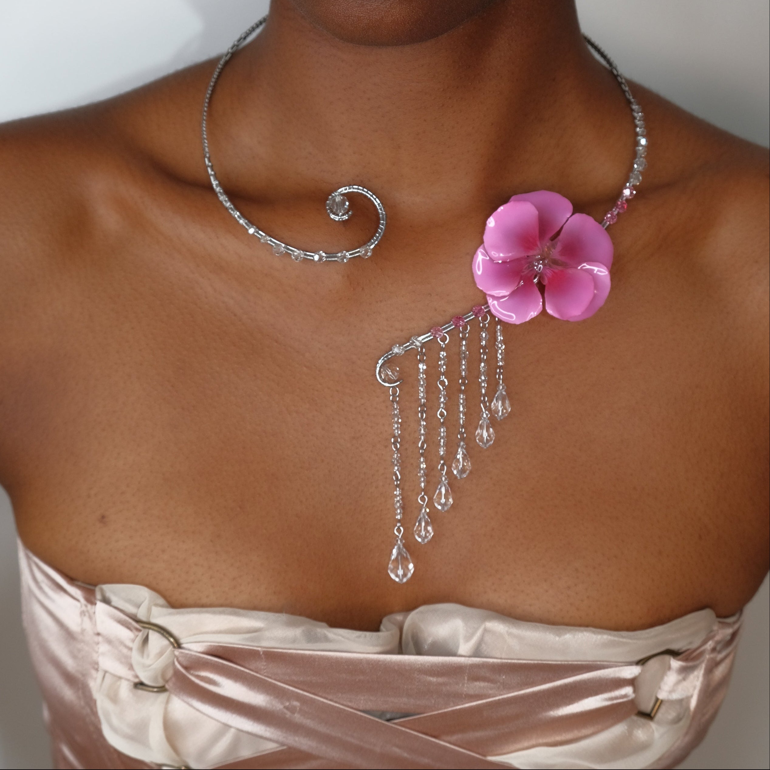 Crystalline Waterfall Collar