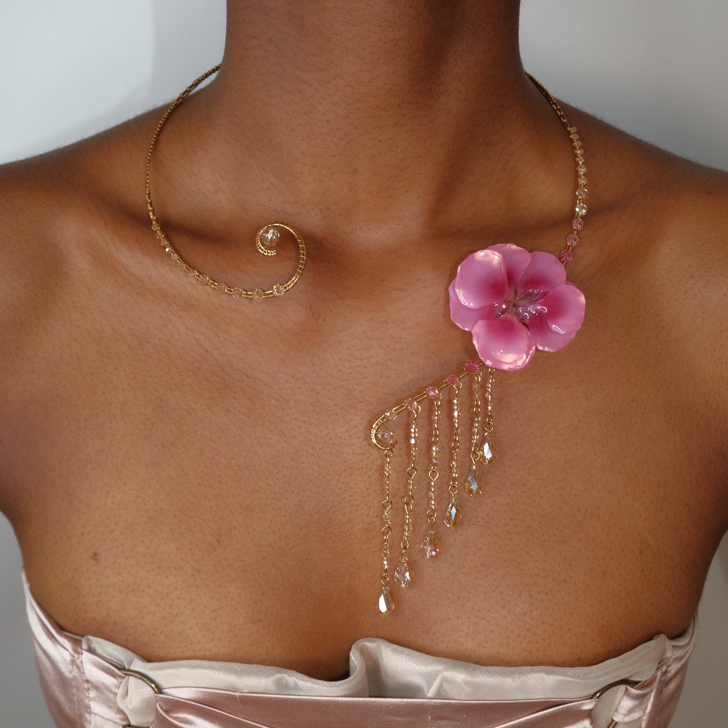 Crystalline Waterfall Collar