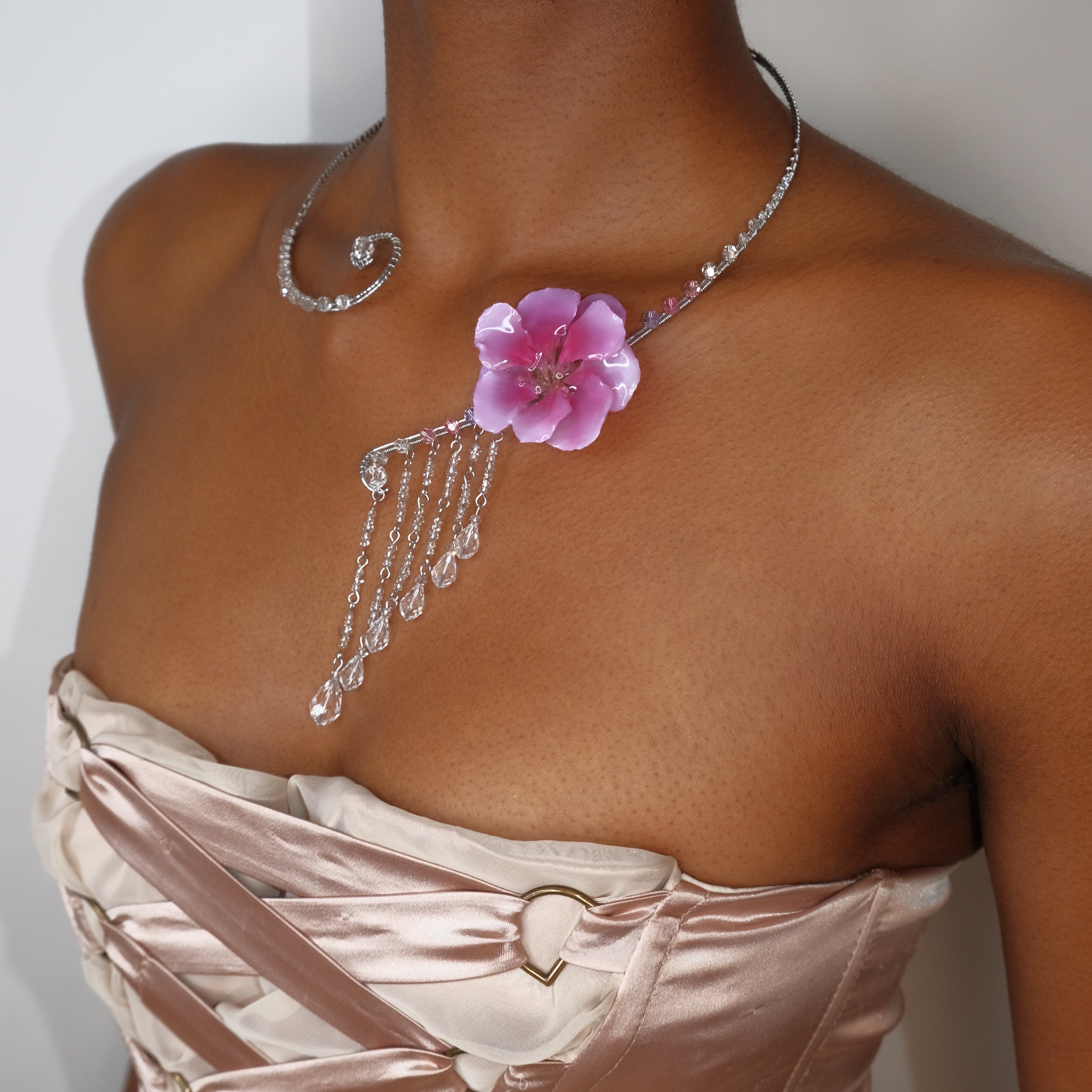 Crystalline Waterfall Collar