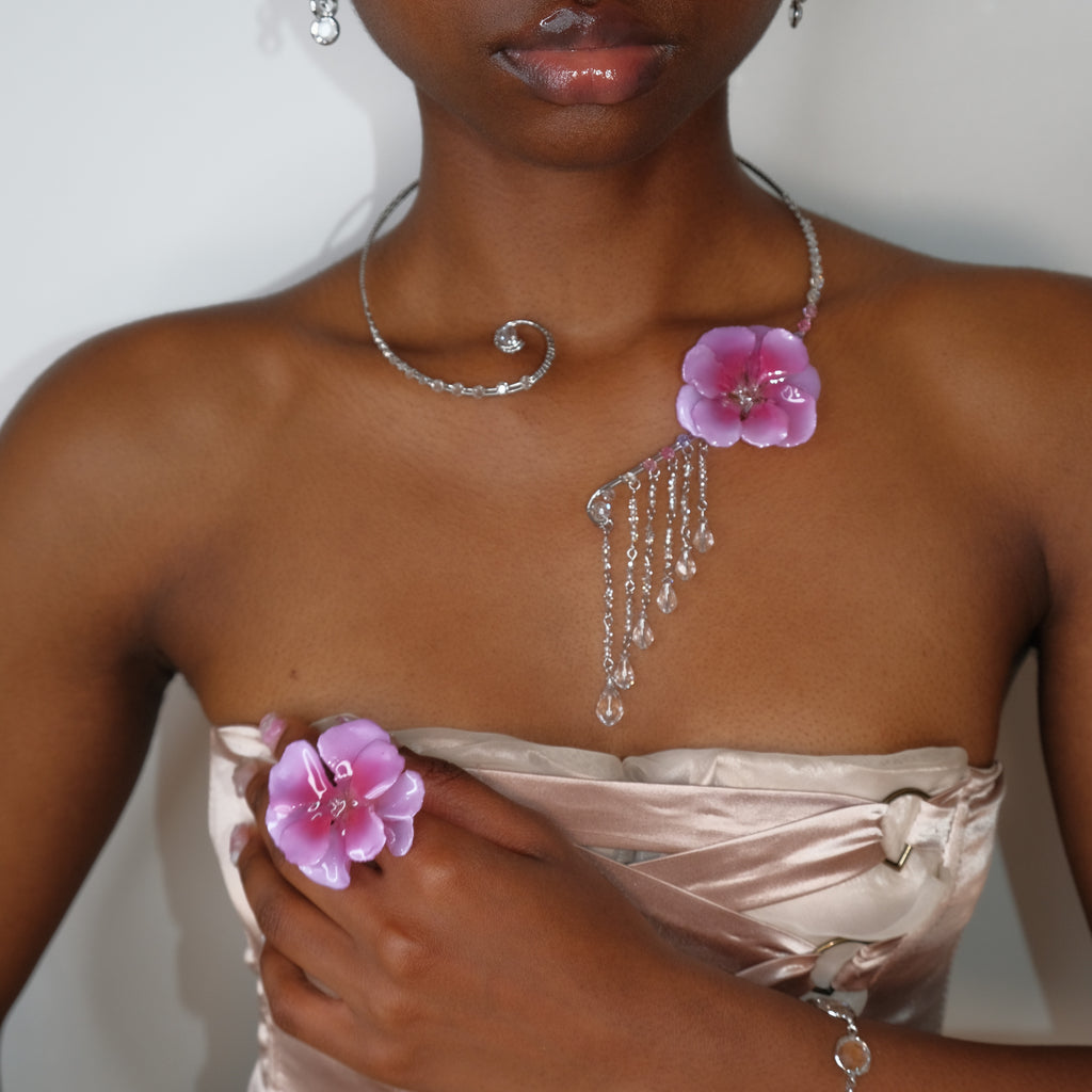 Crystalline Waterfall Collar