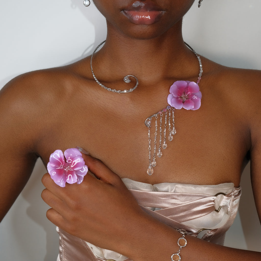 Crystalline Waterfall Collar