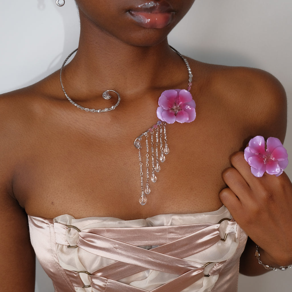 Crystalline Waterfall Collar