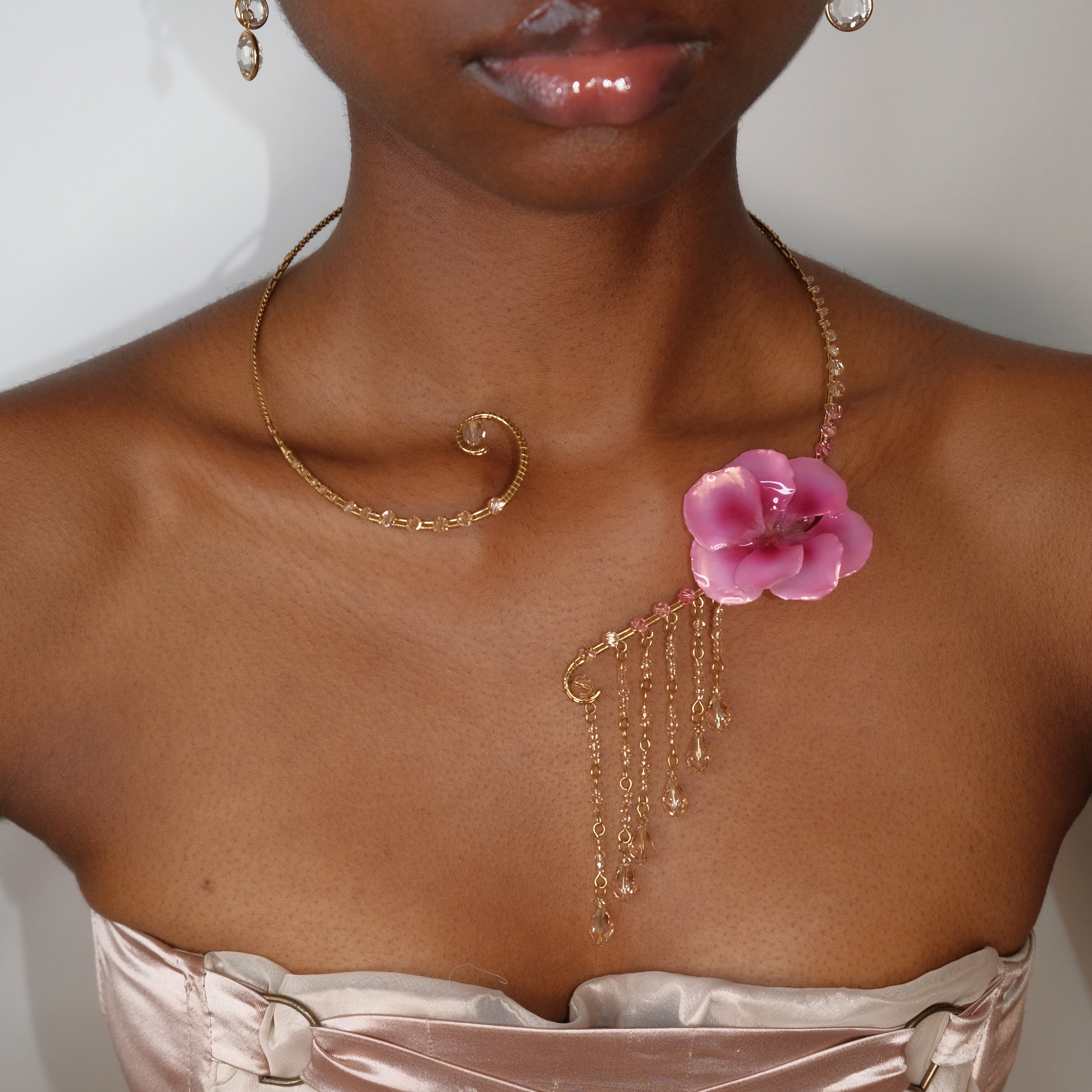 Crystalline Waterfall Collar
