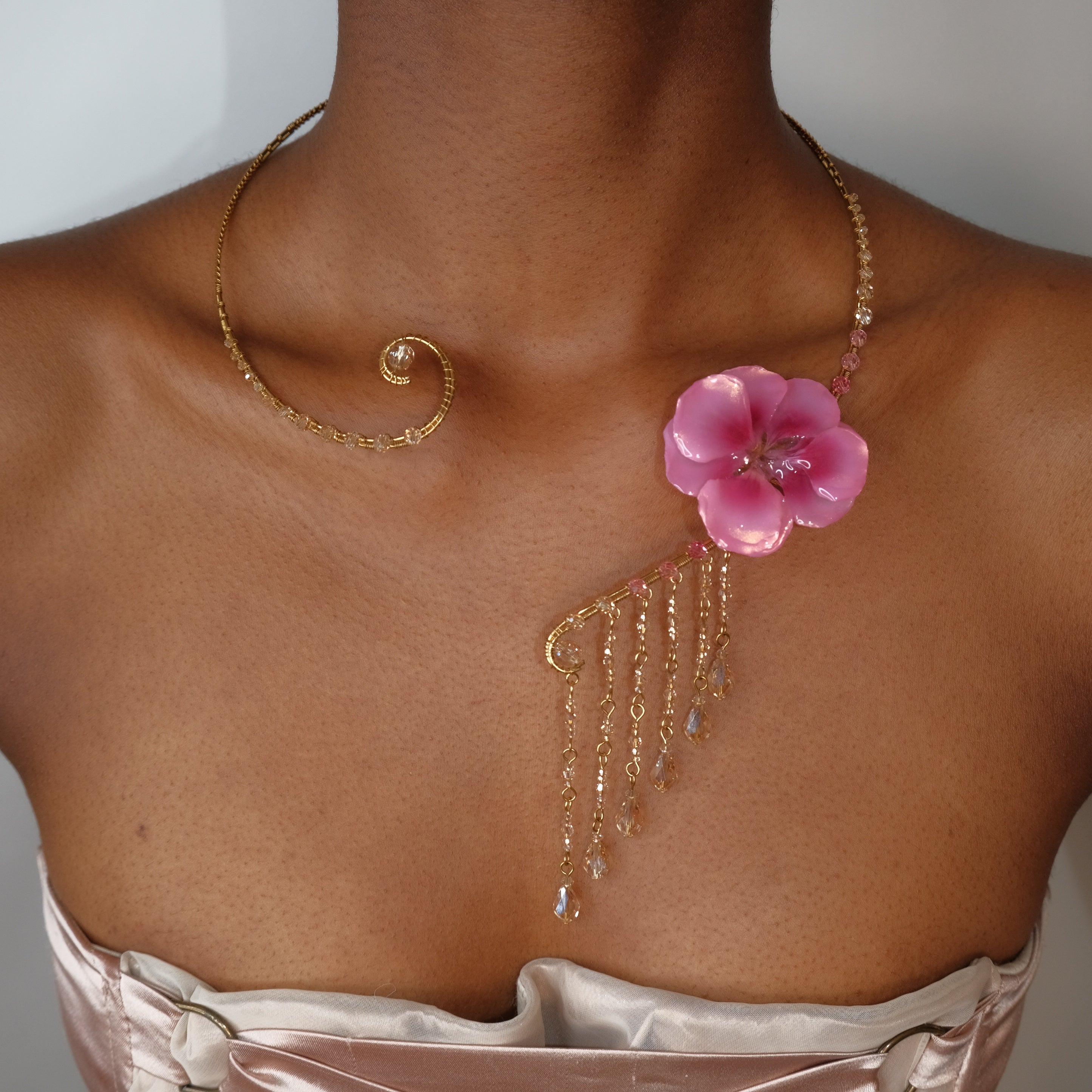 Crystalline Waterfall Collar