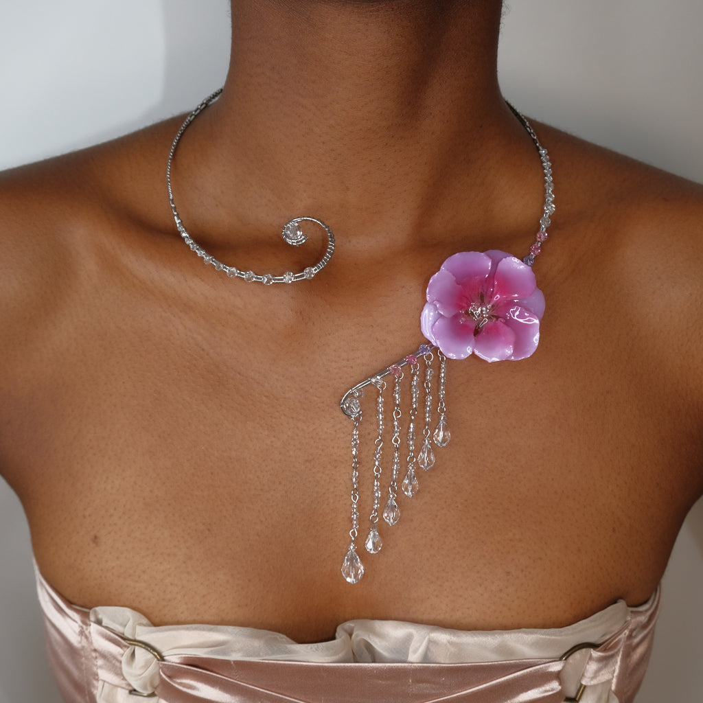 Crystalline Waterfall Collar